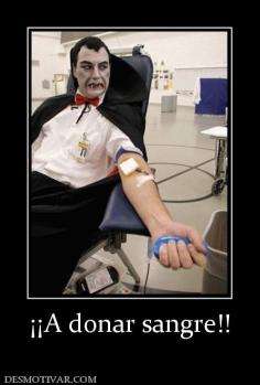 ¡¡A donar sangre!!