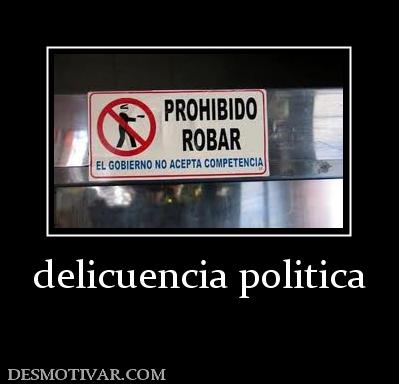 delicuencia politica