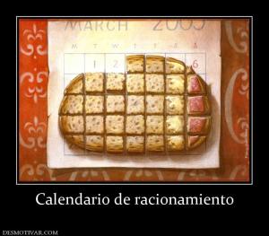 Calendario de racionamiento