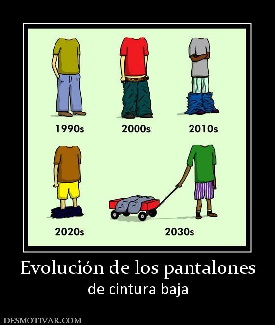 Evolución de los pantalones de cintura baja