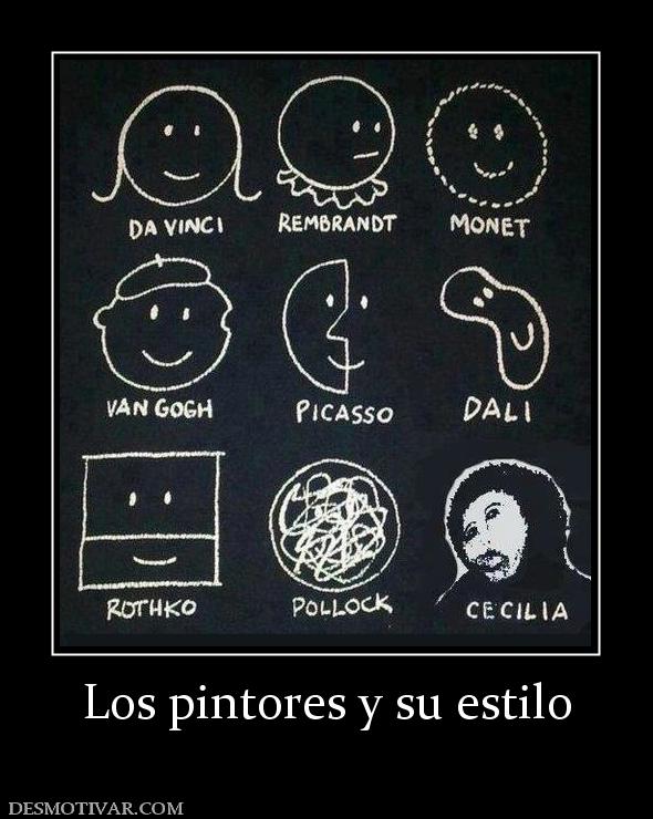 Los pintores y su estilo