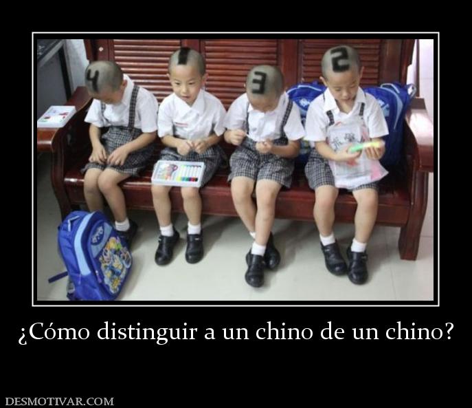 ¿Cómo distinguir a un chino de un chin