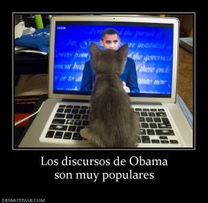 Los discursos de Obama son muy populares