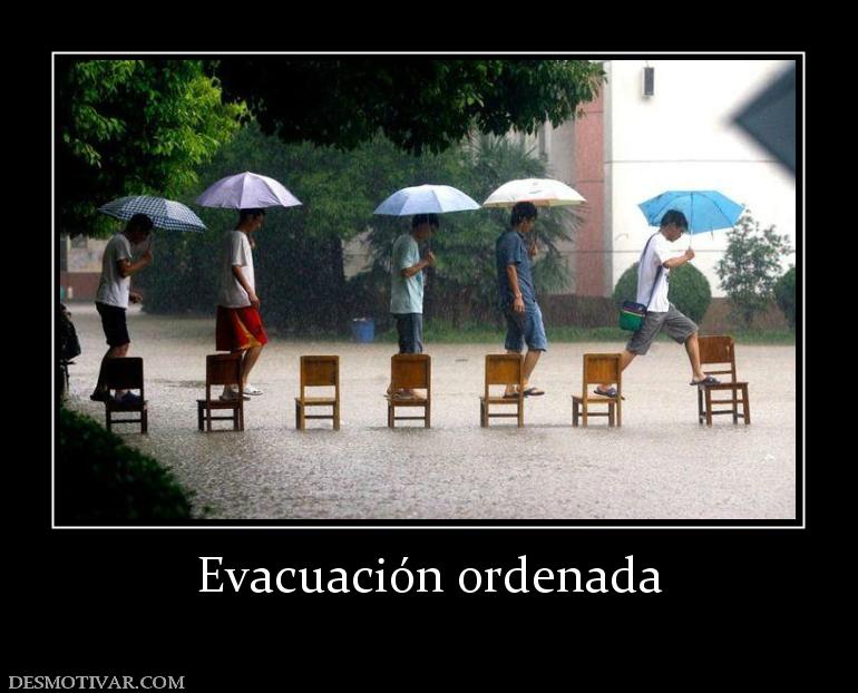 Evacuación ordenada