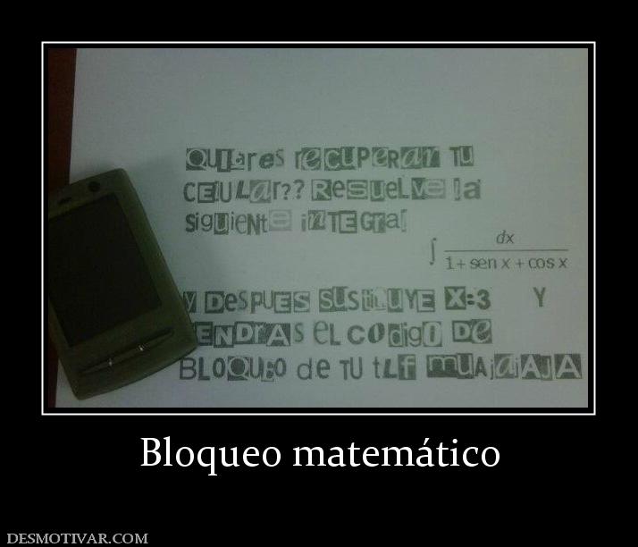 Bloqueo matemático