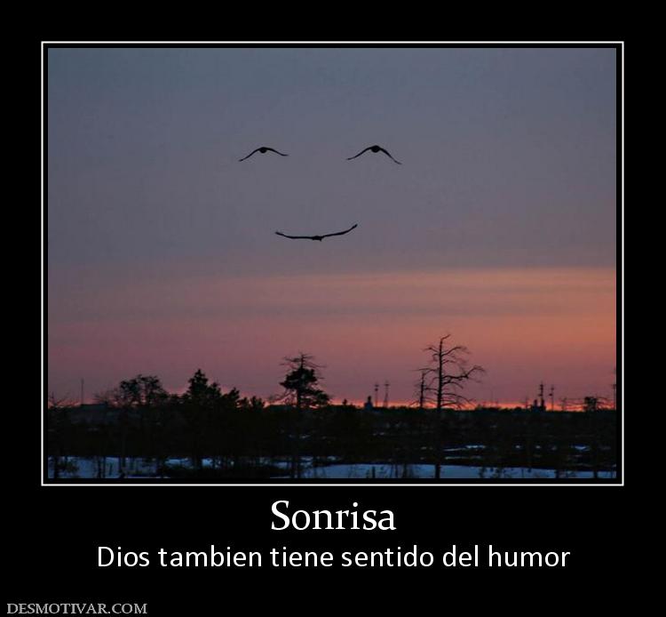 Sonrisa Dios tambien tiene sentido del humor