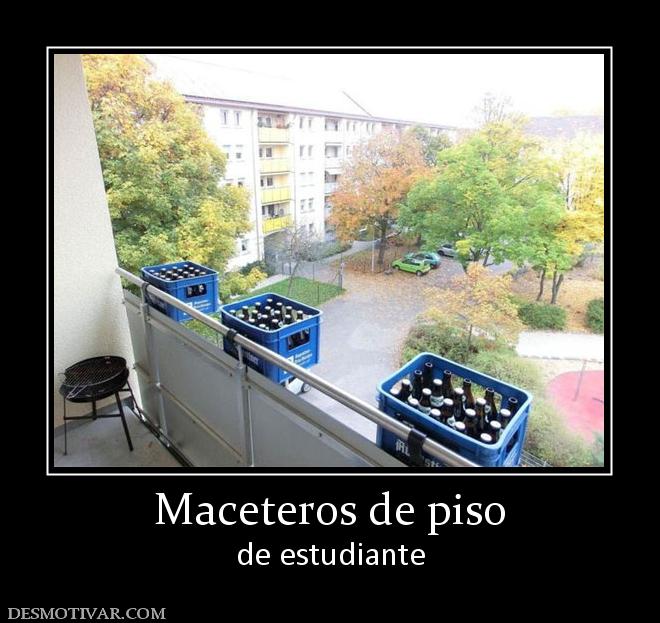 Maceteros de piso de estudiante