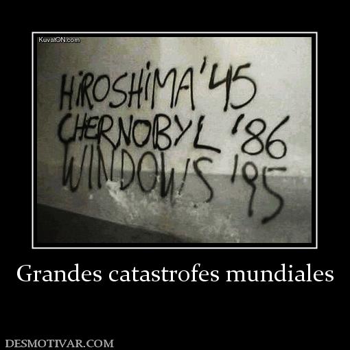 Grandes catastrofes mundiales