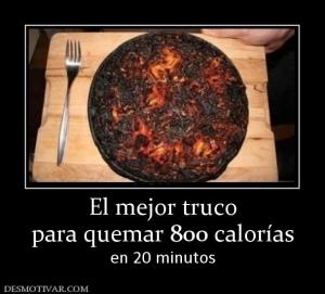 El mejor truco para quemar 800 calorías en 20 minutos