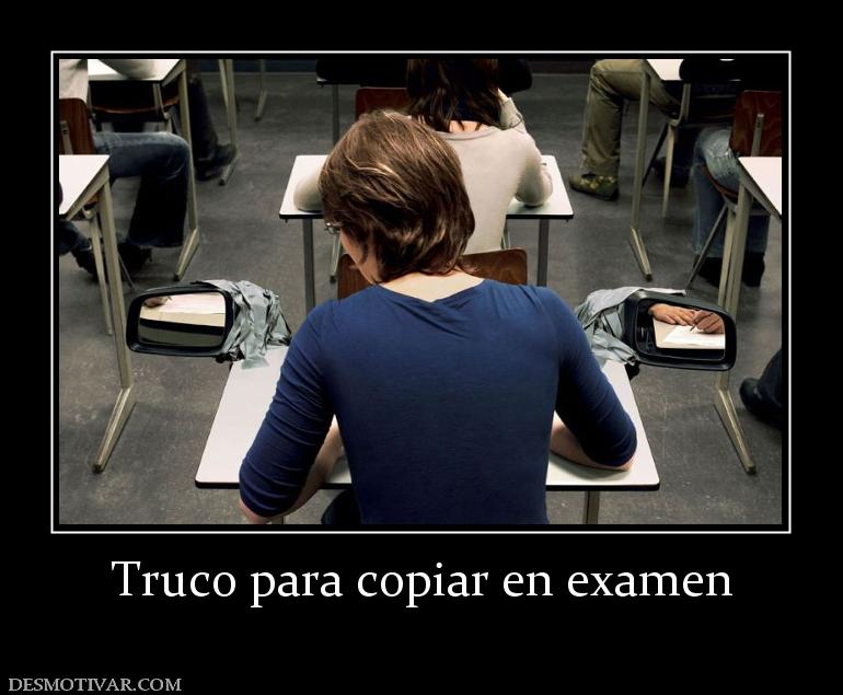 Truco para copiar en examen