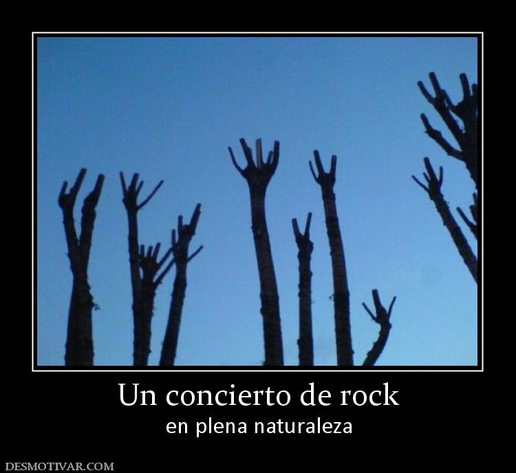 Un concierto de rock en plena naturaleza