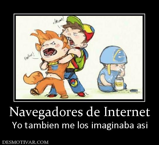 Navegadores de Internet Yo tambien me los imaginaba asi