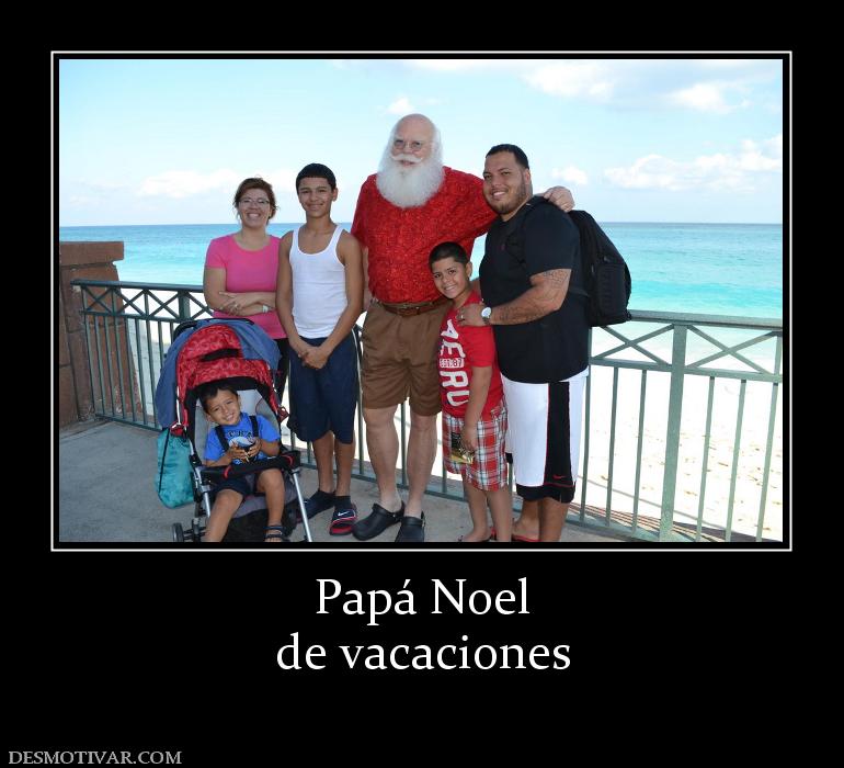 Papá Noel de vacaciones