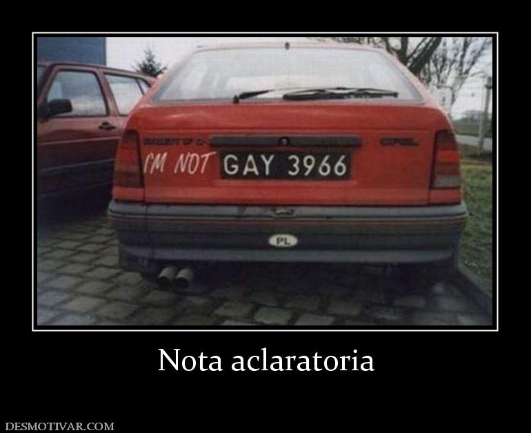 Nota aclaratoria