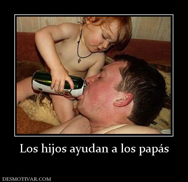 Los hijos ayudan a los papás