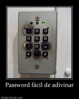 Password fácil de adivinar