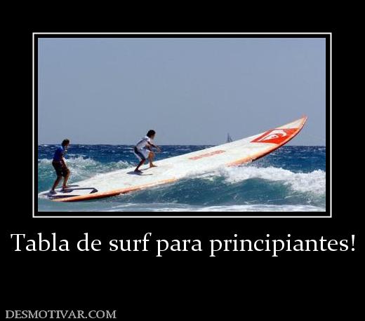 Tabla de surf para principiantes!