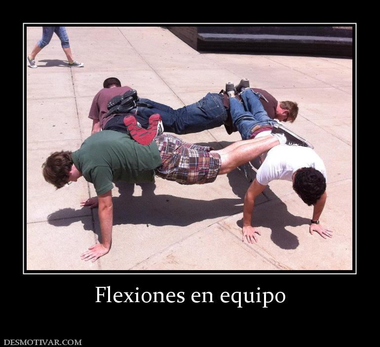 Flexiones en equipo