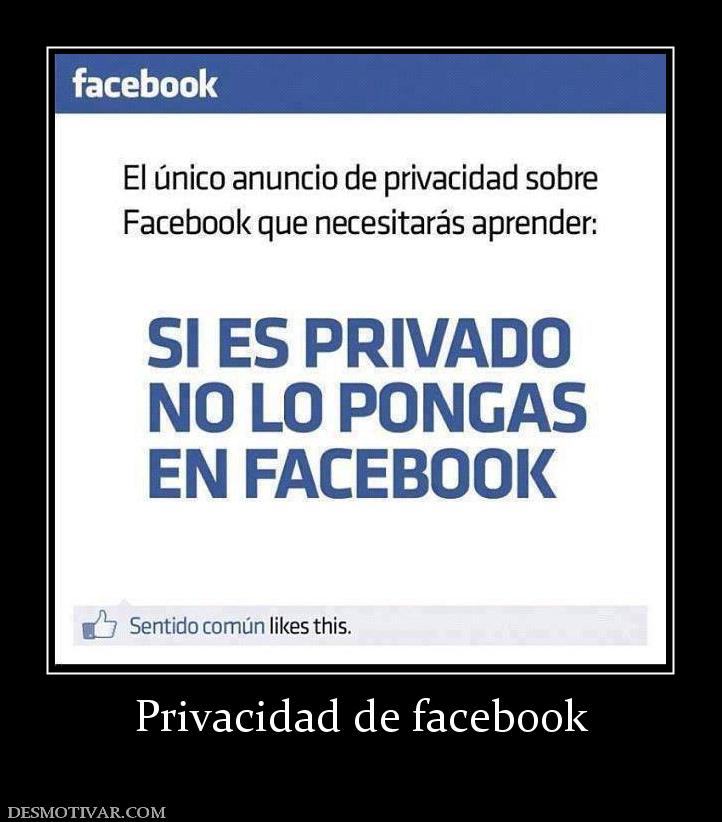 Privacidad de facebook