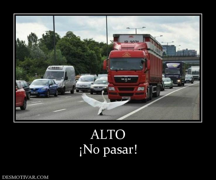 ALTO ¡No pasar!