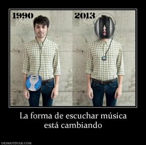 La forma de escuchar música está cambiando