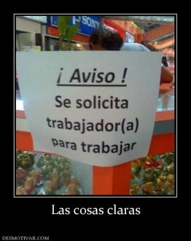 Las cosas claras