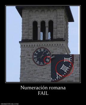 Numeración romana FAIL