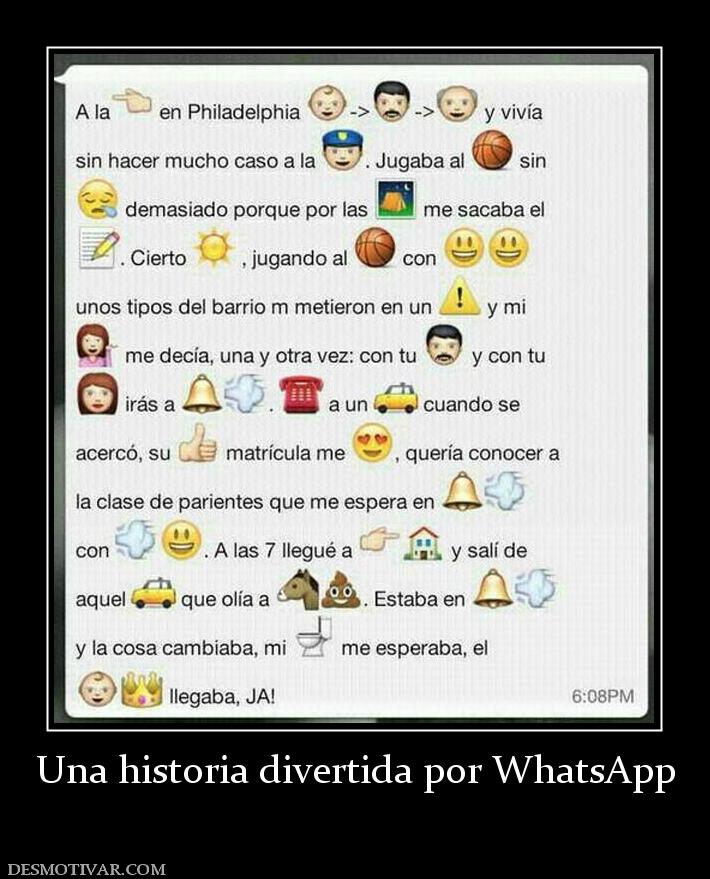 Una historia divertida por WhatsApp