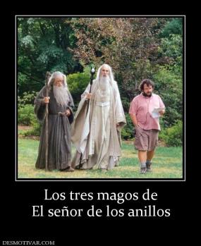 Los tres magos de El señor de los anillos