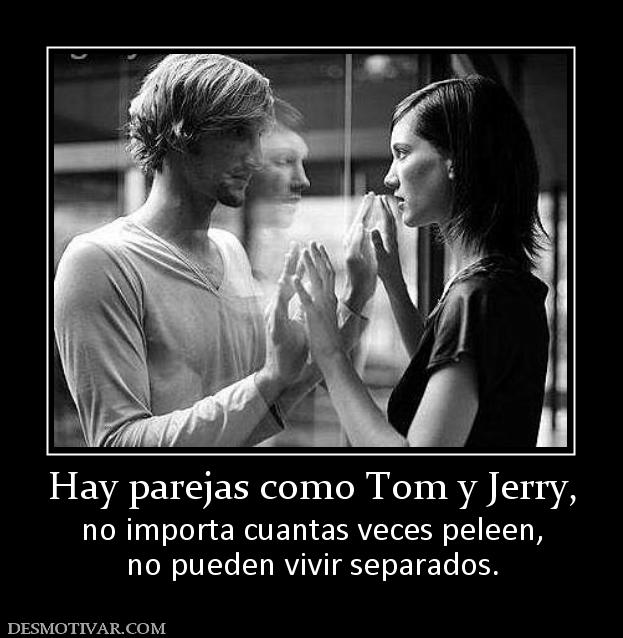 Hay parejas como Tom y Jerry, no importa cuantas veces peleen, no pueden vivir separados.