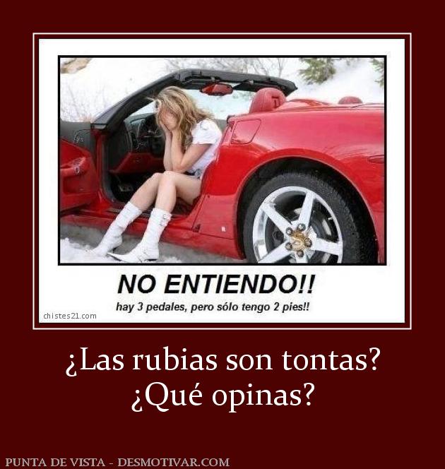 ¿Las rubias son tontas? ¿Qué opinas?