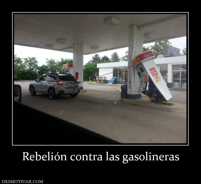 Rebelión contra las gasolineras