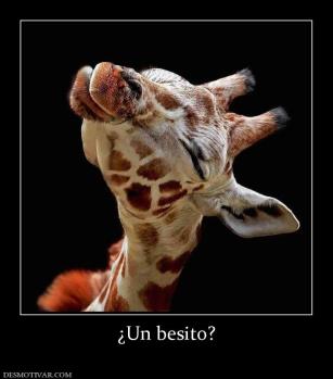 ¿Un besito?