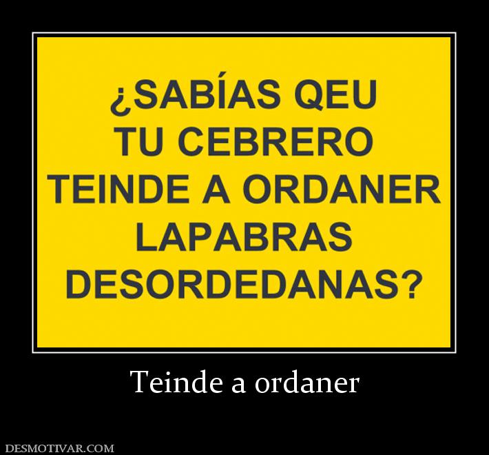 Teinde a ordaner