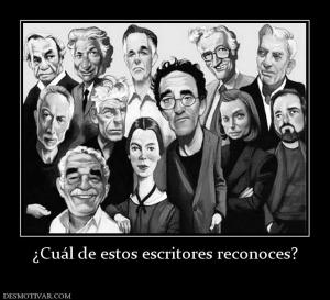 ¿Cuál de estos escritores reconoces?