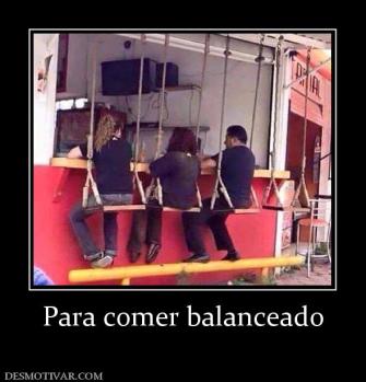 Para comer balanceado