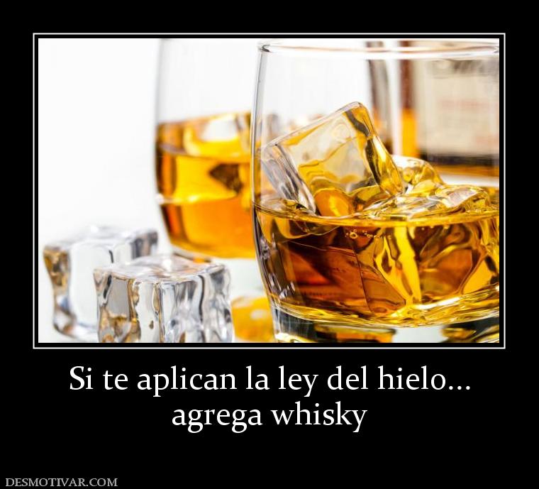 Si te aplican la ley del hielo... agrega whisky