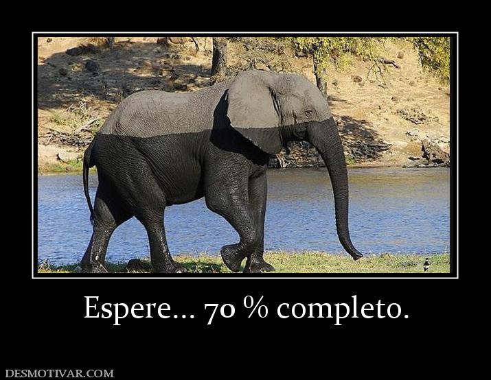 Espere... 70 % completo.