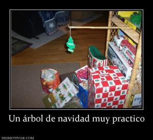 Un árbol de navidad muy practico