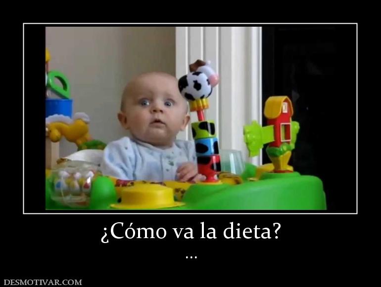 ¿Cómo va la dieta? ...