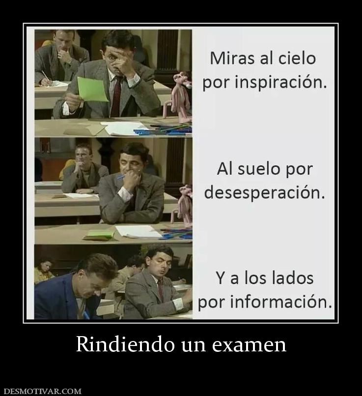 Rindiendo un examen