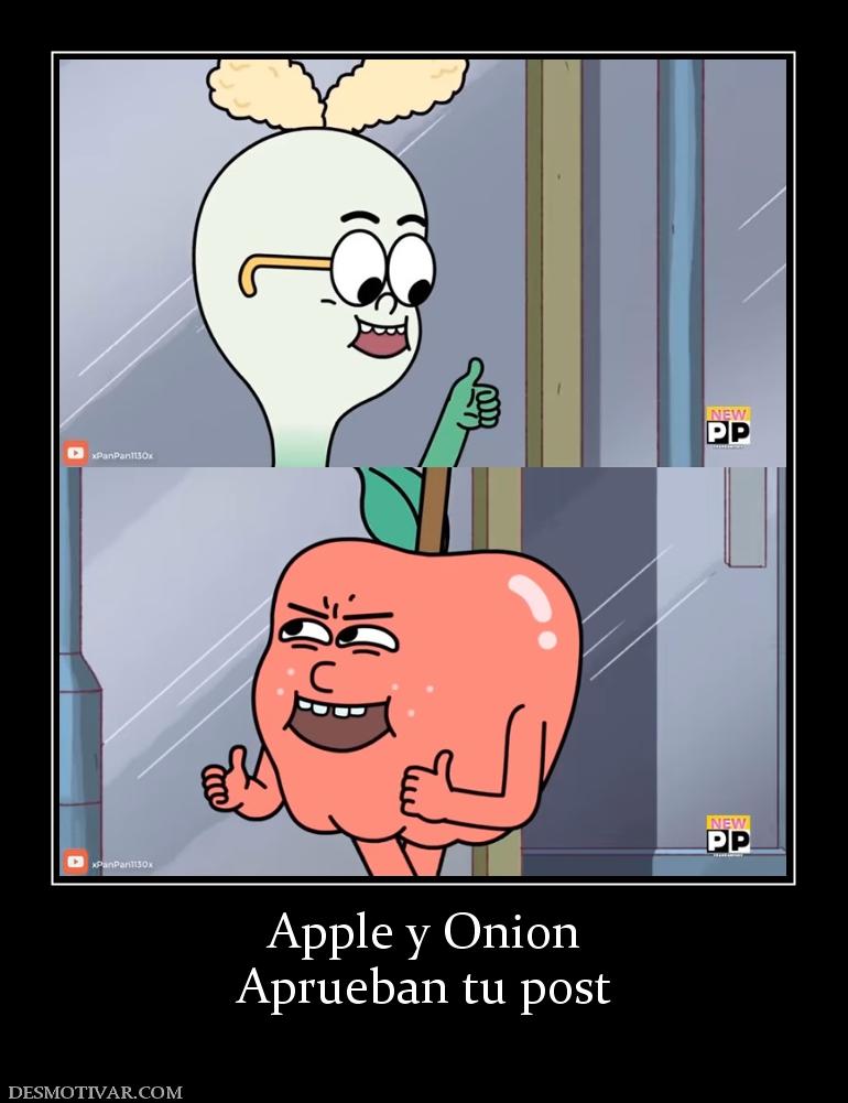 Apple y Onion Aprueban tu post