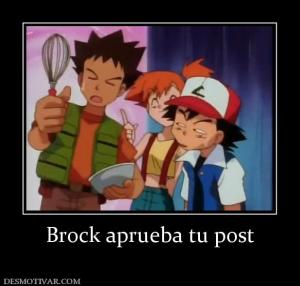 Brock aprueba tu post