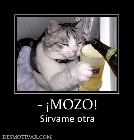 - ¡MOZO! Sírvame otra