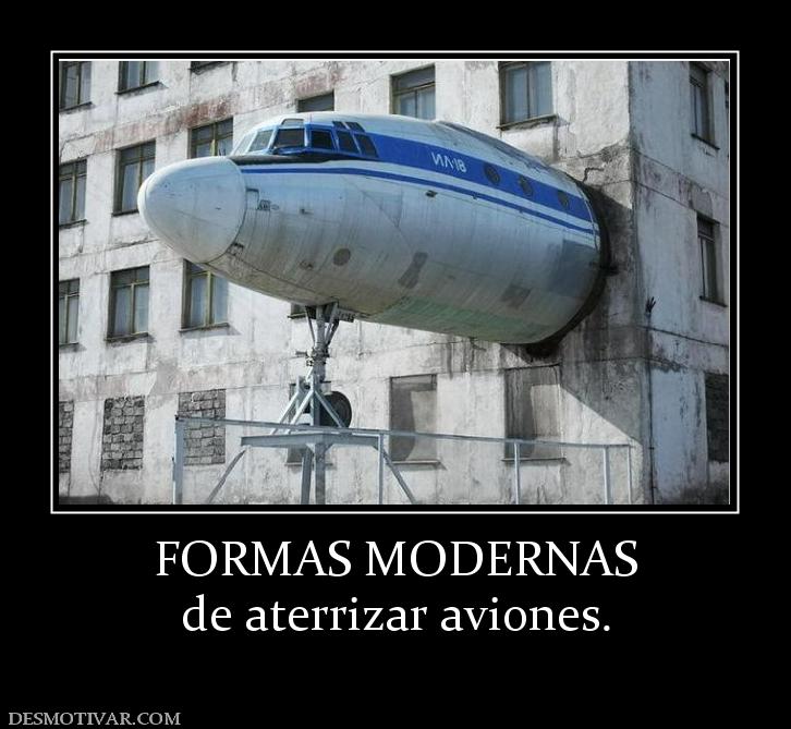 FORMAS MODERNAS de aterrizar aviones.