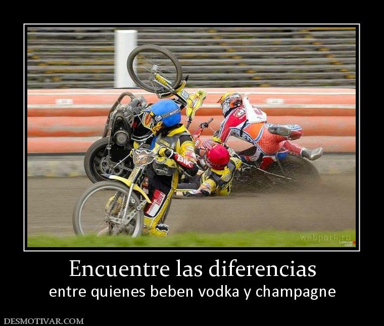 Encuentre las diferencias entre quienes beben vodka y champagne