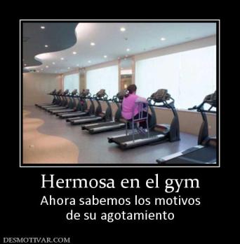 Hermosa en el gym Ahora sabemos los motivos de su agotamiento