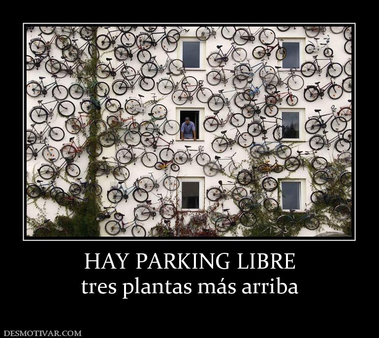 HAY PARKING LIBRE tres plantas más arriba