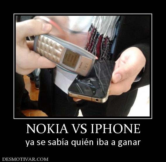 NOKIA VS IPHONE ya se sabía quién iba a ganar