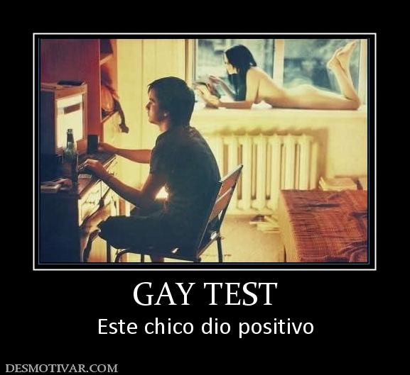 GAY TEST Este chico dio positivo